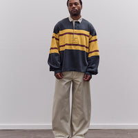 Kapital Panel Stripe Jersey Big Rugby, Black