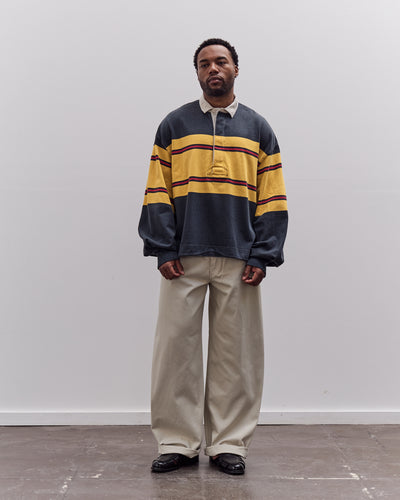 Kapital Panel Stripe Jersey Big Rugby, Black