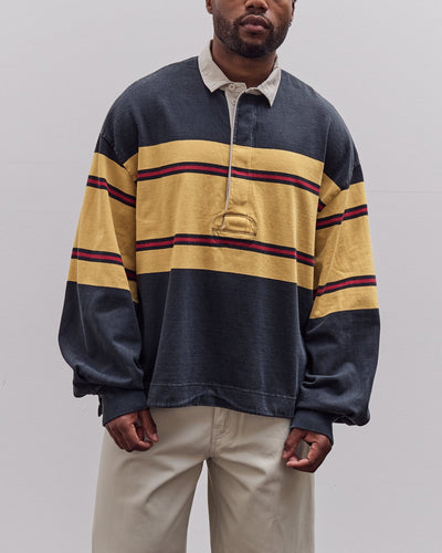 Kapital Panel Stripe Jersey Big Rugby, Black