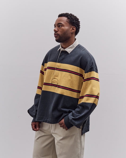 Kapital Panel Stripe Jersey Big Rugby, Black