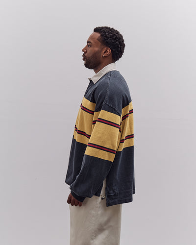 Kapital Panel Stripe Jersey Big Rugby, Black