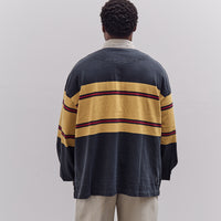 Kapital Panel Stripe Jersey Big Rugby, Black