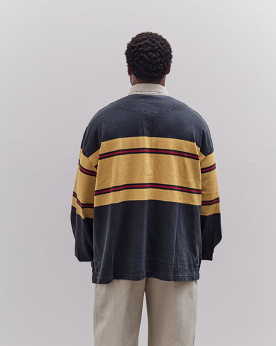 Kapital Panel Stripe Jersey Big Rugby, Black