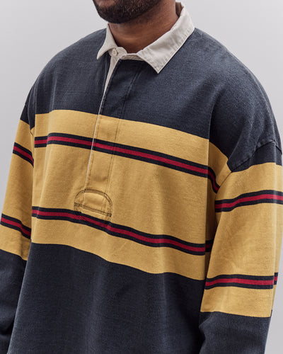 Kapital Panel Stripe Jersey Big Rugby, Black