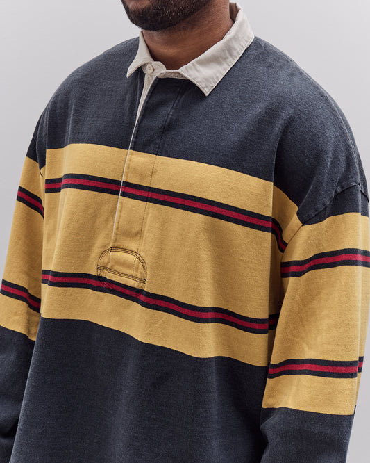 Kapital Panel Stripe Jersey Big Rugby, Black