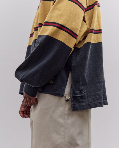Kapital Panel Stripe Jersey Big Rugby, Black