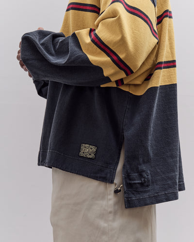 Kapital Panel Stripe Jersey Big Rugby, Black