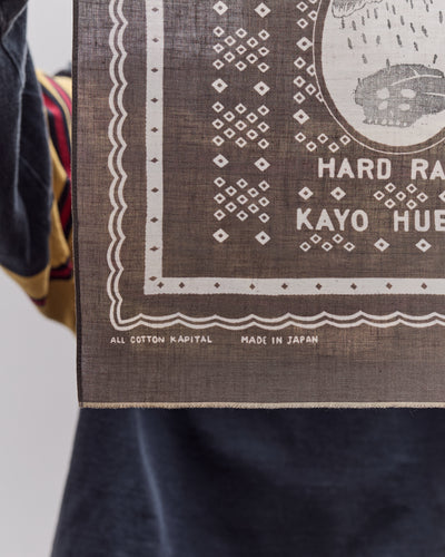 Polka Dots Hard Rain Bandana, Khaki