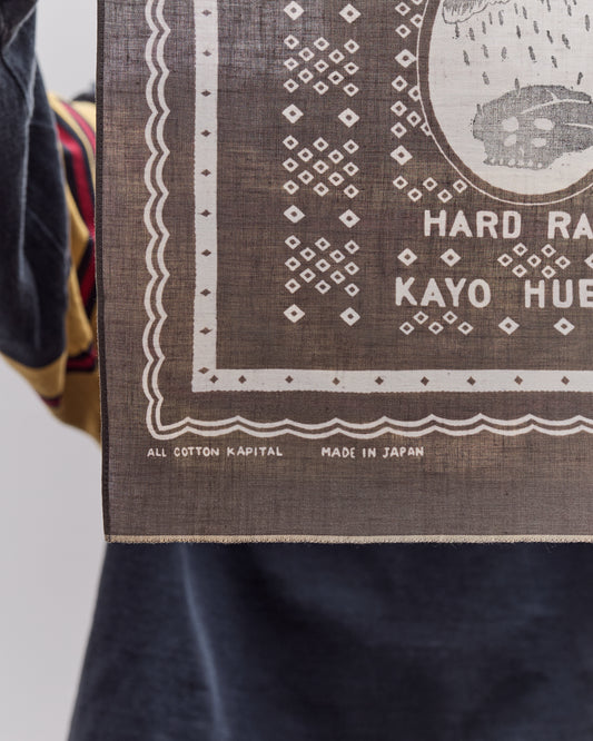 Polka Dots Hard Rain Bandana, Khaki