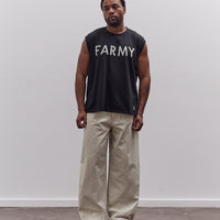Jersey Katabira Non-Sleeve Big-T (Farmy), Black