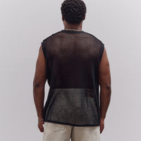 Jersey Katabira Non-Sleeve Big-T (Farmy), Black