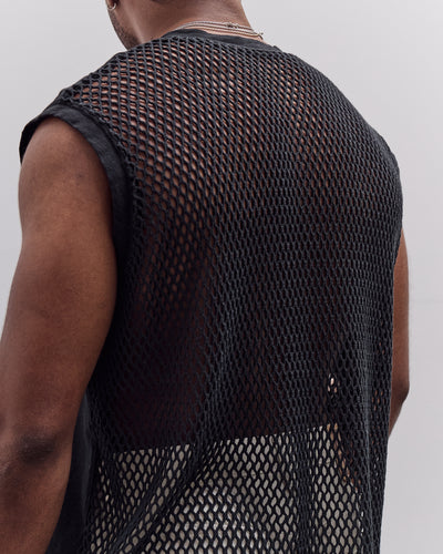 Jersey Katabira Non-Sleeve Big-T (Farmy), Black