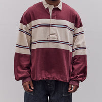 Kapital Panel Stripe Jersey Big Rugby, Burgundy