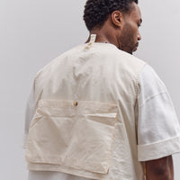 Kapital Poplin Fishing Vest, Ecru