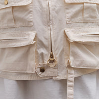 Kapital Poplin Fishing Vest, Ecru