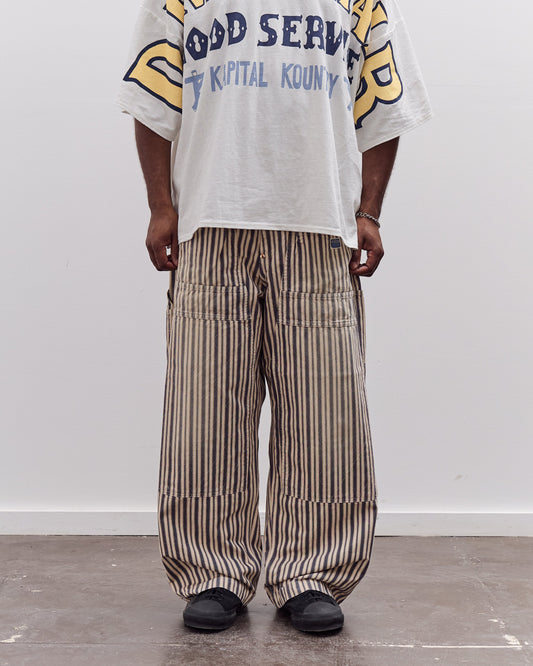 Kapital Dixie Hickoree Wide Lumber Pants, Muave