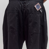 Combed Burberry Cotton Easy Beach Go Pants Unisex, Black