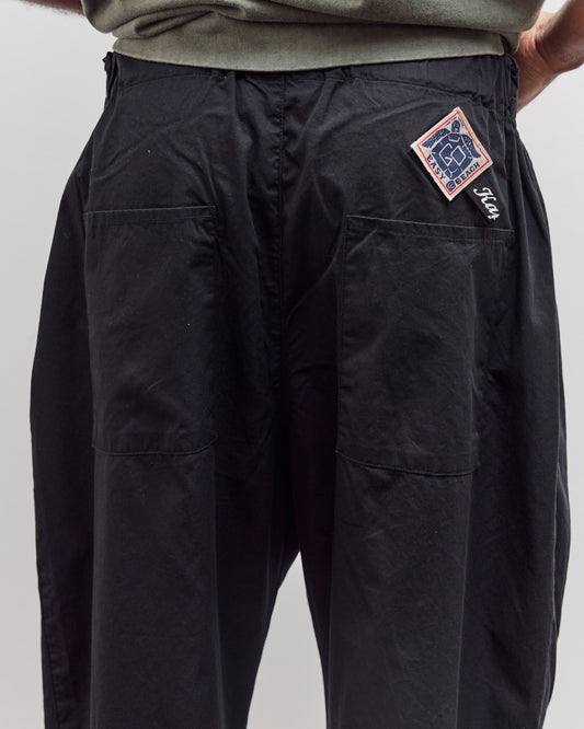 Combed Burberry Cotton Easy Beach Go Pants Unisex, Black