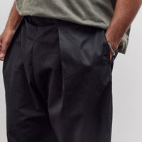 Combed Burberry Cotton Easy Beach Go Pants Unisex, Black