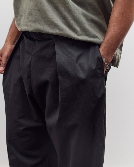Combed Burberry Cotton Easy Beach Go Pants Unisex, Black