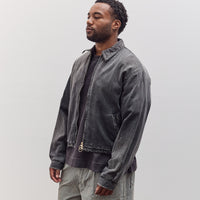 11.5Oz Blk X Blk Denim Hacksaw Drizzler Jacket Unisex, Pro