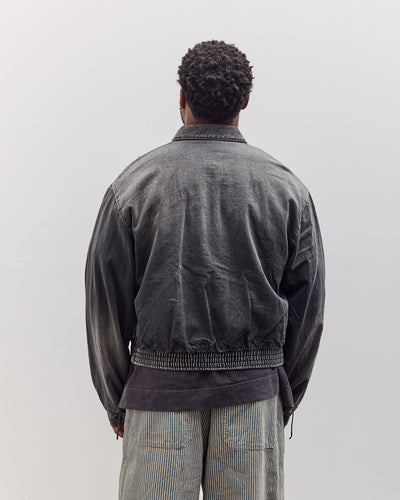 11.5Oz Blk X Blk Denim Hacksaw Drizzler Jacket Unisex, Pro