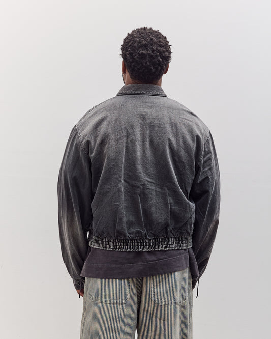 11.5Oz Blk X Blk Denim Hacksaw Drizzler Jacket Unisex, Pro