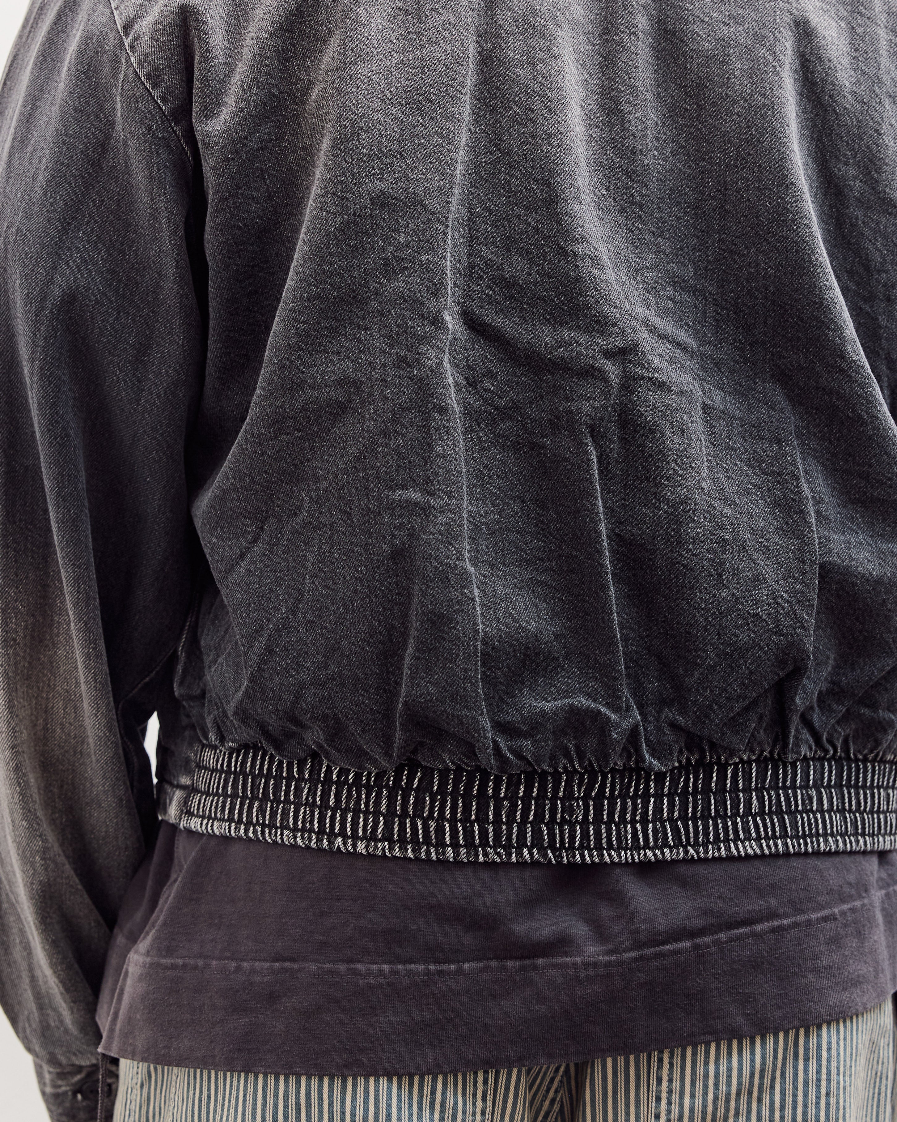 11.5Oz Blk X Blk Denim Hacksaw Drizzler Jacket Unisex, Pro – Glasswing