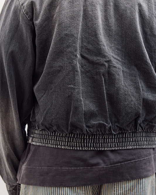 11.5Oz Blk X Blk Denim Hacksaw Drizzler Jacket Unisex, Pro