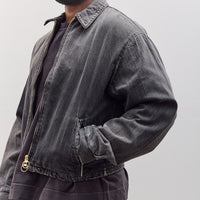11.5Oz Blk X Blk Denim Hacksaw Drizzler Jacket Unisex, Pro