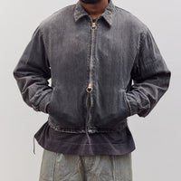 11.5Oz Blk X Blk Denim Hacksaw Drizzler Jacket Unisex, Pro