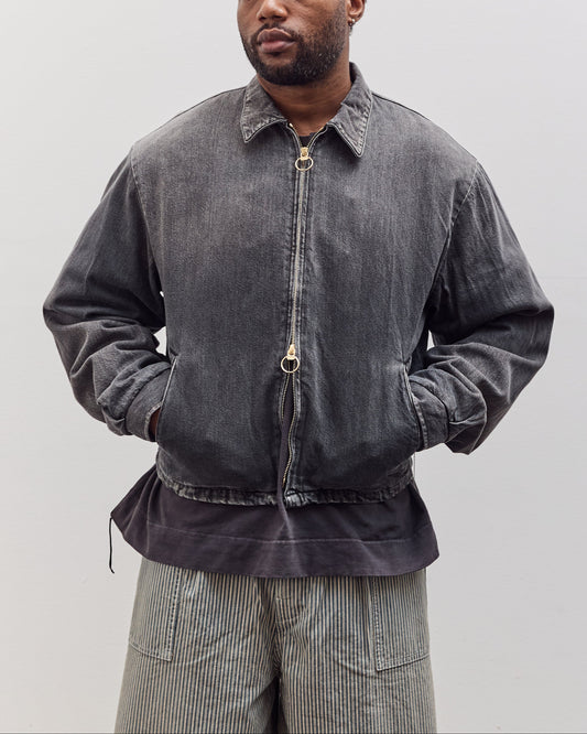 11.5Oz Blk X Blk Denim Hacksaw Drizzler Jacket Unisex, Pro