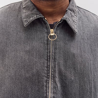 11.5Oz Blk X Blk Denim Hacksaw Drizzler Jacket Unisex, Pro
