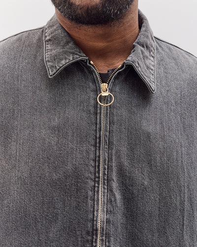 11.5Oz Blk X Blk Denim Hacksaw Drizzler Jacket Unisex, Pro