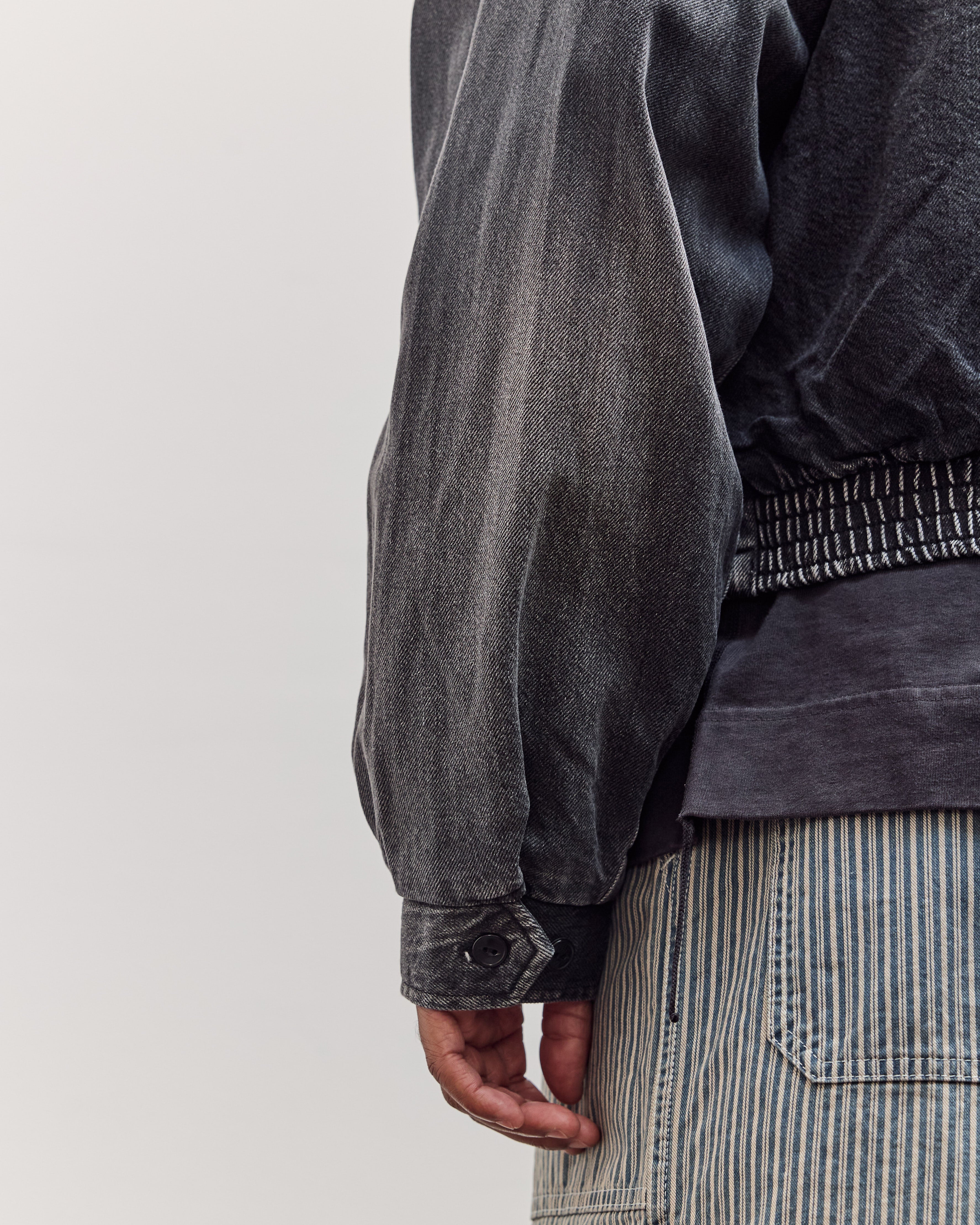 11.5Oz Blk X Blk Denim Hacksaw Drizzler Jacket Unisex, Pro – Glasswing