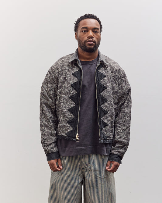 11.5Oz Blk X Blk Denim Hacksaw Drizzler Jacket Unisex, Pro