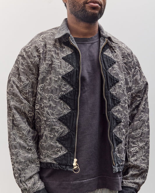11.5Oz Blk X Blk Denim Hacksaw Drizzler Jacket Unisex, Pro