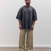 Jersey 2Tones Big Pocket T (Bone) Unisex, Black X Khaki