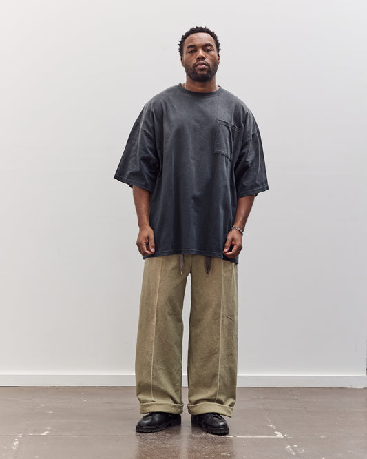 Jersey 2Tones Big Pocket T (Bone) Unisex, Black X Khaki