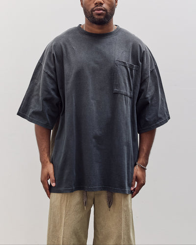 Jersey 2Tones Big Pocket T (Bone) Unisex, Black X Khaki
