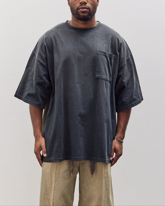 Jersey 2Tones Big Pocket T (Bone) Unisex, Black X Khaki