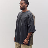 Jersey 2Tones Big Pocket T (Bone) Unisex, Black X Khaki