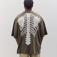 Jersey 2Tones Big Pocket T (Bone) Unisex, Black X Khaki