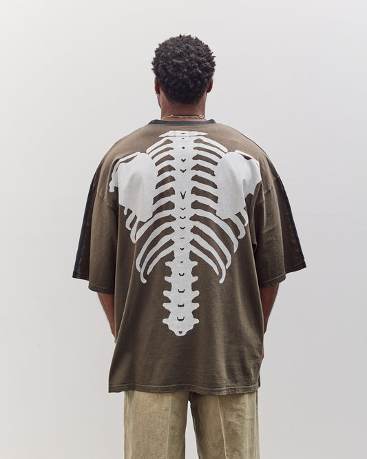 Jersey 2Tones Big Pocket T (Bone) Unisex, Black X Khaki