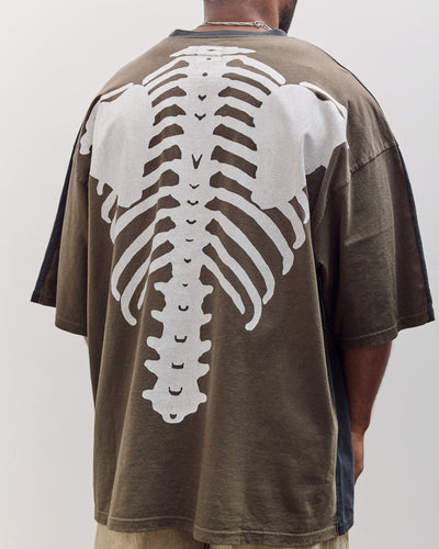 Jersey 2Tones Big Pocket T (Bone) Unisex, Black X Khaki