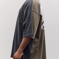 Jersey 2Tones Big Pocket T (Bone) Unisex, Black X Khaki