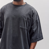 Jersey 2Tones Big Pocket T (Bone) Unisex, Black X Khaki