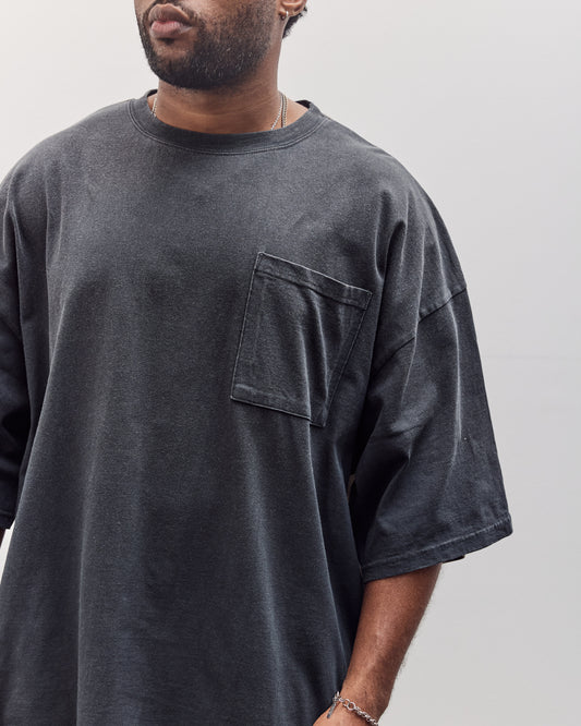 Jersey 2Tones Big Pocket T (Bone) Unisex, Black X Khaki