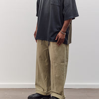 Canvas Easy Trouser (Center Pleated) Unisex, Light Khaki