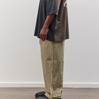 Canvas Easy Trouser (Center Pleated) Unisex, Light Khaki